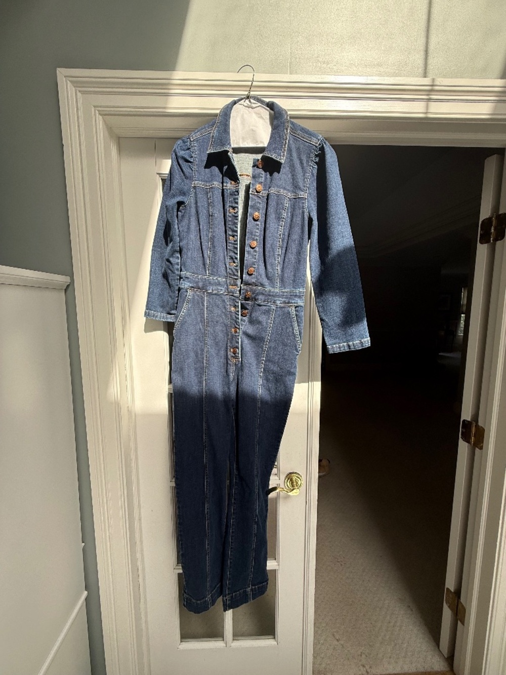Jean Button Jumpsuit size 4